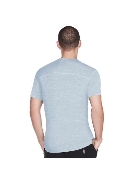 Skechers Skechers T-Shirt Skechers On the Road Tee Niebieski Regular Fit