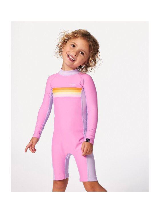 Rip Curl Rip Curl Kombinezon plażowy Rainbow Tide Springsuit - Girl Różowy