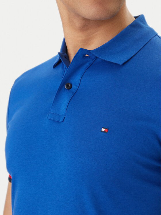 Tommy Hilfiger Tommy Hilfiger Tricou polo MW0MW42743 Albastru Slim Fit