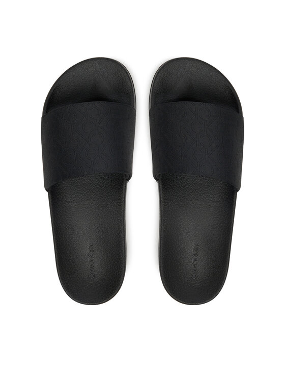 Calvin Klein Calvin Klein Şlapi Pool Slide - Jacq HW0HW02420 Negru