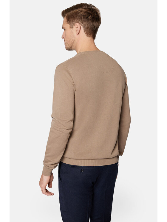 Lancerto Lancerto Sweter Lenny SW073223000033 Beżowy Regular Fit