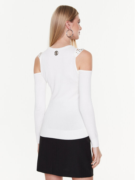 Liu Jo Sport Liu Jo Sport Bluzka TA3056 MS49I Biały Slim Fit