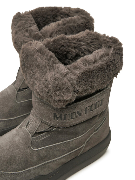 Moon Boot Moon Boot Snehule Junior Park Dtrap Boot Suede 80D3440040 Sivá