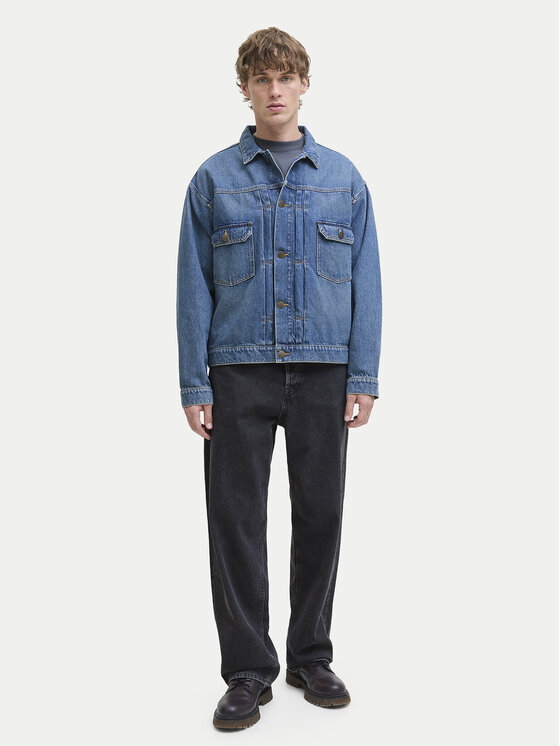 Jack & Jones Jack&Jones Džinsi Alex 12252762 Melns Baggy Fit