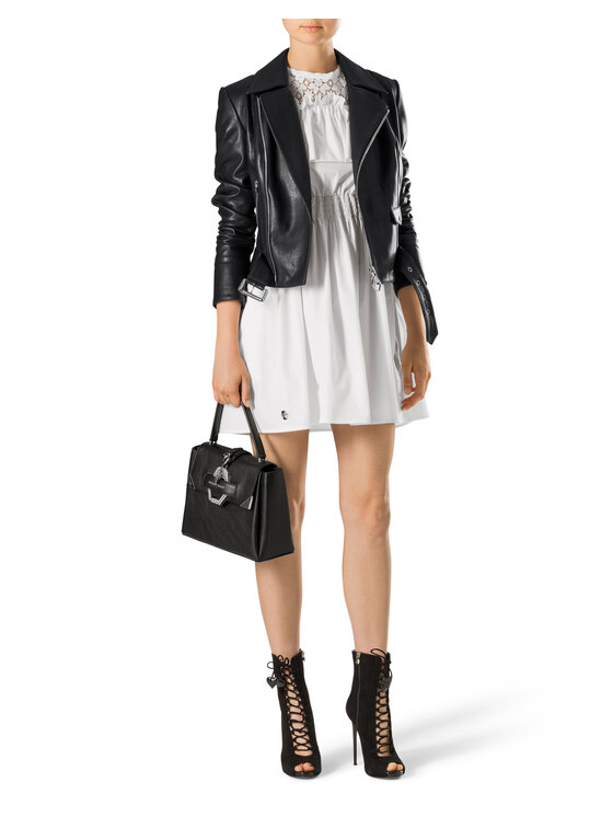 PHILIPP PLEIN PHILIPP PLEIN Sukienka wieczorowa 14547 Biały Fitted Fit