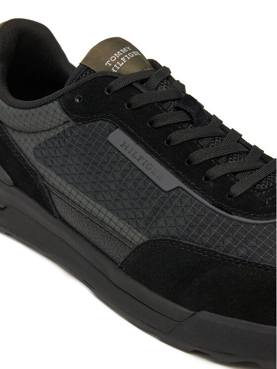 Tommy Hilfiger Tommy Hilfiger Laisvalaikio batai Retro Runner Seasonal FM0FM05328 Juoda