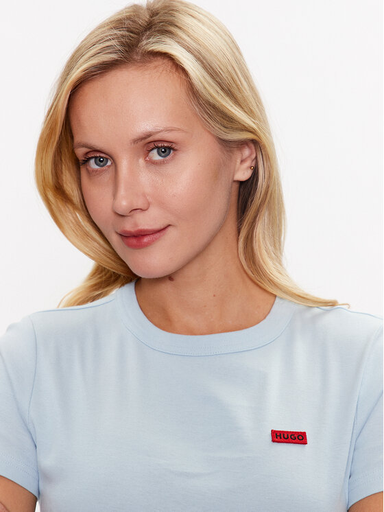 HUGO Hugo T-Shirt 50489117 Modrá Regular Fit