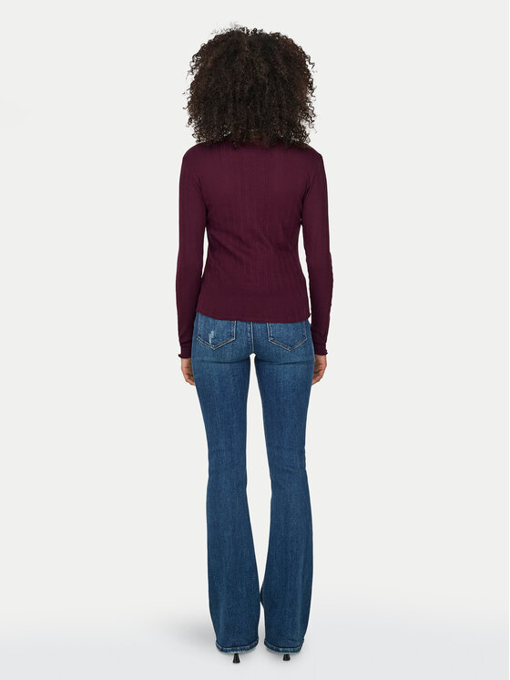ONLY ONLY Bluzka Carlotta 15291987 Fioletowy Regular Fit