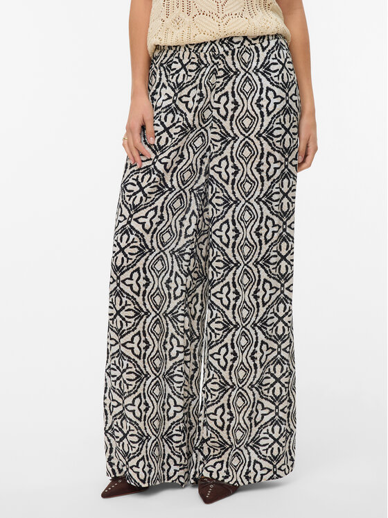 Vero Moda Pantaloni din material Menny 10282478 Bej Wide Leg