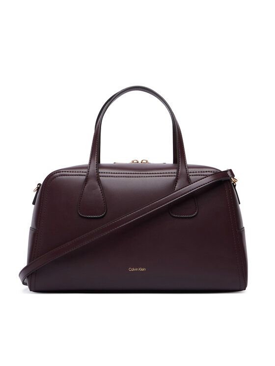 Calvin Klein Calvin Klein Kabelka Ck Medium Bowling Bag LV04F3610G Bordová