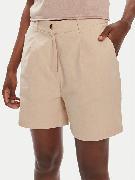 Brave Soul Brave Soul Stoffshorts LSRT-548LAYAAL Beige Straight Fit