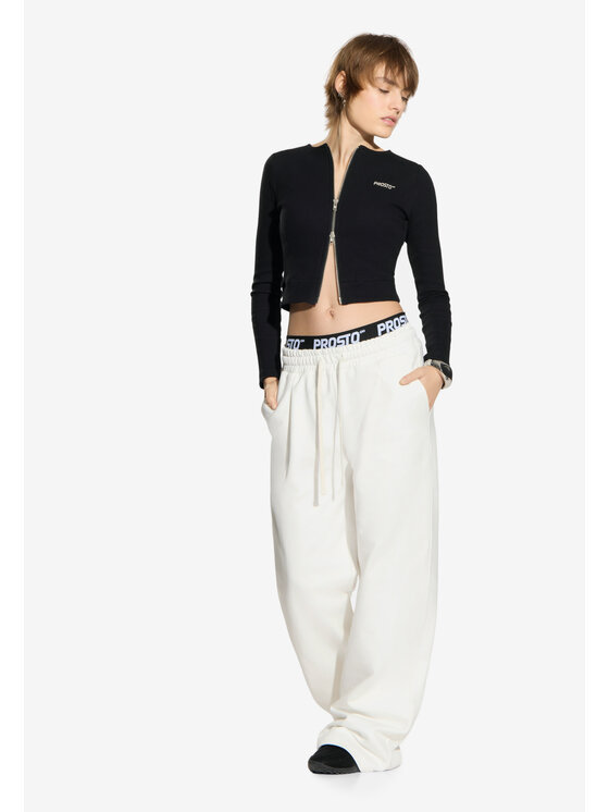 PROSTO. PROSTO. Spodnie dresowe Oversized Biały Oversize