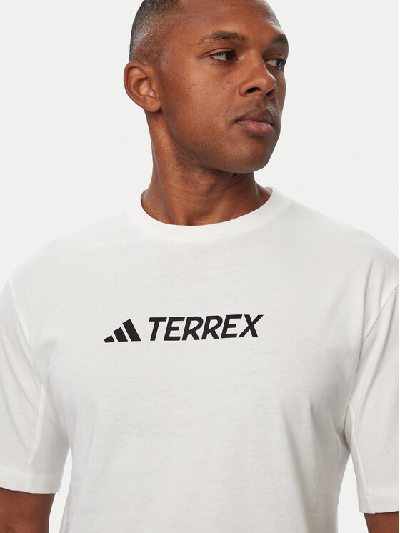 adidas adidas Футболка Terrex Classic Logo T-Shirt JF9144 Білий Regular Fit