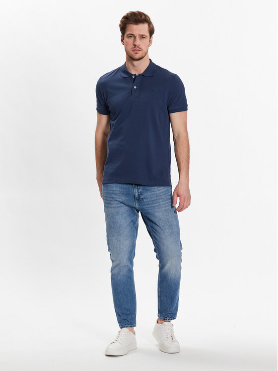 Geox Geox Polokošeľa Piquet M3510B-T2649 F4070 Modrá Regular Fit