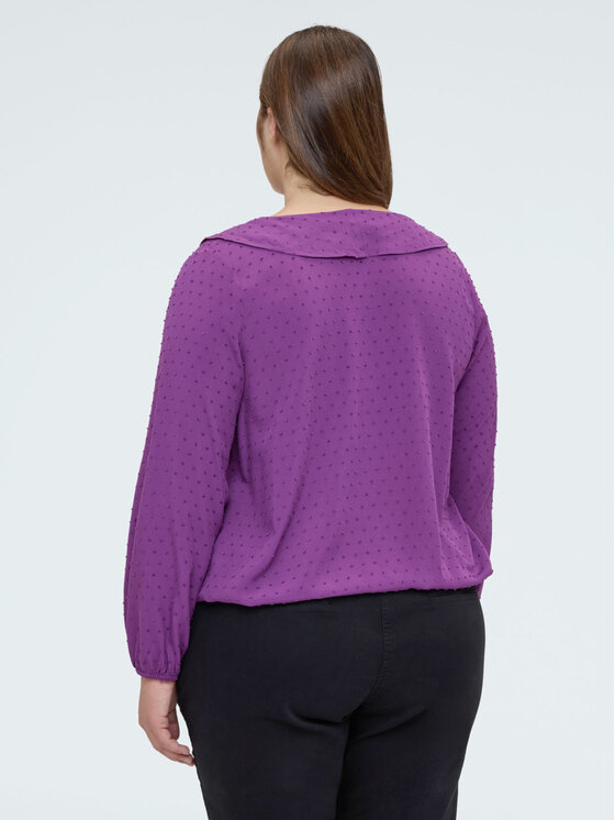 Fiorella Rubino Fiorella Rubino Bluzka 2049T002432N029 Fioletowy A-Line Fit