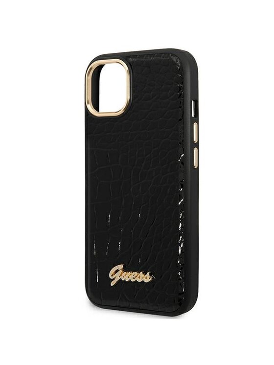 Guess Guess Etui na telefon Croco Collection Czarny