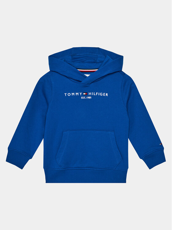 Tommy Hilfiger Džemperis ar kapuci Essential Hoodie KS0KS00205 Zils Regular Fit