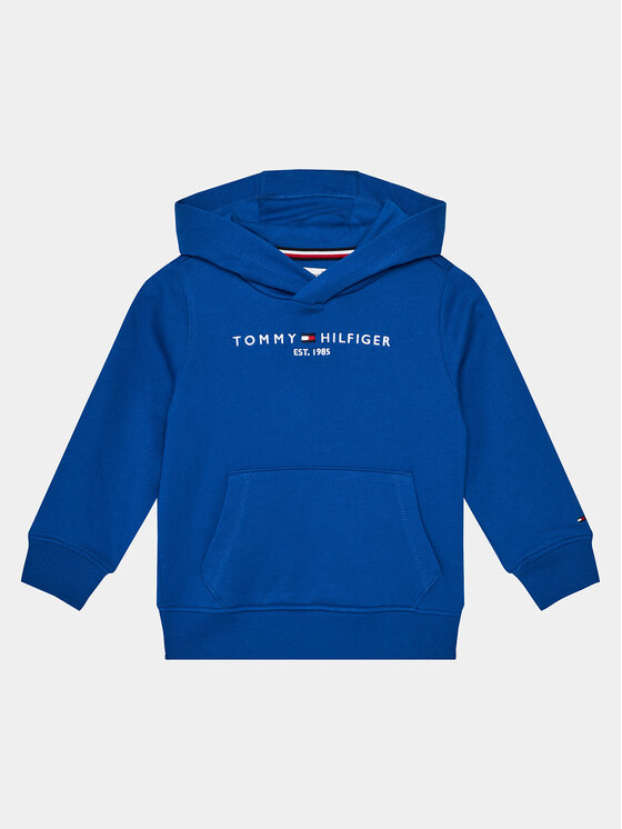 Tommy Hilfiger Sweatshirt Essential Blau Fit Regular KS0KS00205 Hoodie