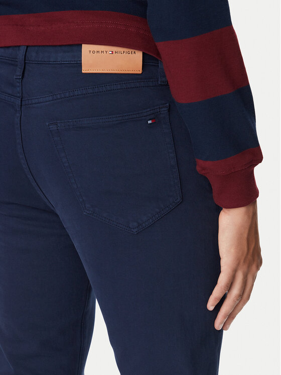 Tommy Hilfiger Tommy Hilfiger Jeans hlače MW0MW44914 Mornarsko modra Slim Fit
