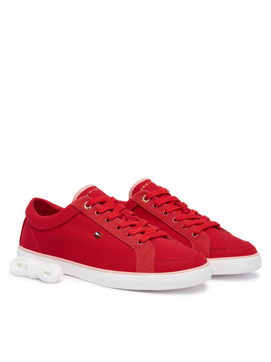 Tommy Hilfiger Tommy Hilfiger Tenisice Th Low Vulc FW0FW09390 Crvena