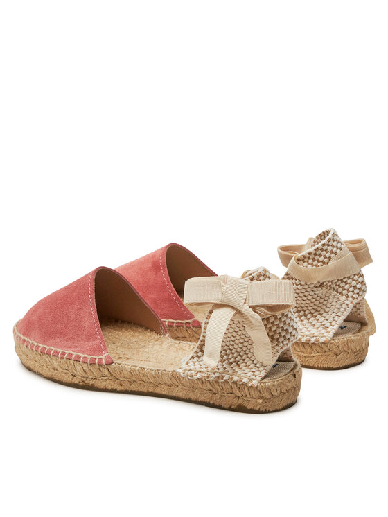 Manebi Manebi Espadrile Hamptons Flat Valenciana Espadrilles R 7.0 P0 Bordo rdeča