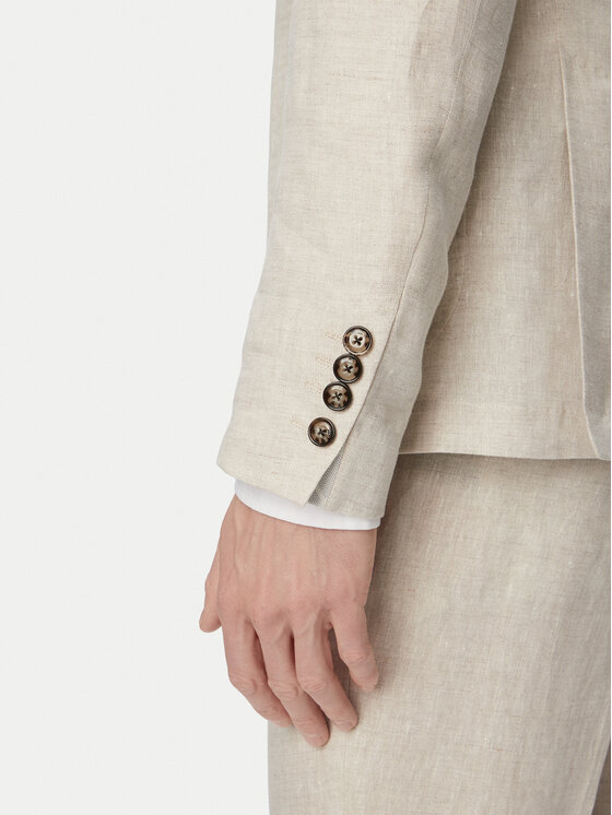 JOOP! JOOP! Giacca da abito Hoverest 30102592 Beige chiaro Slim Fit