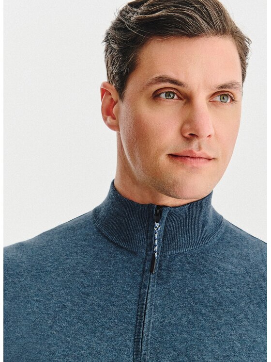 Pako Lorente Pako Lorente Sweter P25WF-2X-021 Granatowy Classic Fit