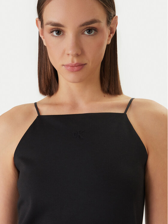 Calvin Klein Jeans Calvin Klein Jeans Kleid für den Alltag LV044F208G Schwarz Slim Fit