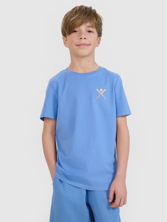4F 4F T-shirt 4FJRSS25TTSHM2642-33S Blu Regular Fit