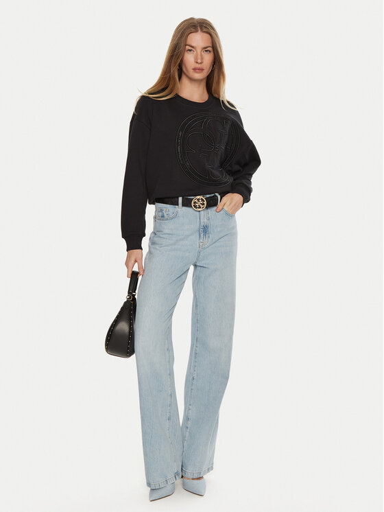 Guess Guess Felpa W4BQ07 K9Z21 Nero Regular Fit