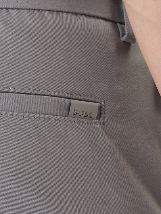 BOSS BOSS Chino kalhoty P-Kaiton1 50543945 Stříbrná Slim Fit
