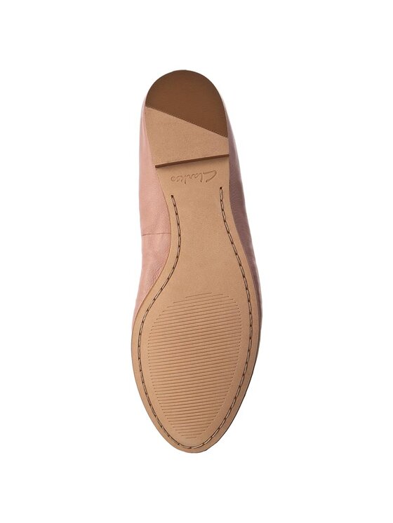 Clarks Baleriny Grace Mia 261245414 Ro owy Modivo.pl