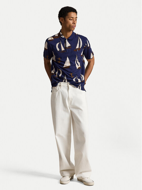 Polo Ralph Lauren Polo Ralph Lauren Polokošeľa 710B19235001 Tmavomodrá Regular Fit