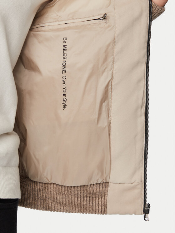 Milestone Milestone Pārejas jaka MS Dean 630372 11165 Gaiši bēša Regular Fit