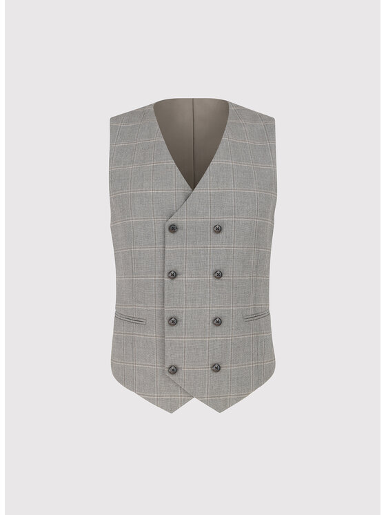 Pako Lorente Pako Lorente Kamizelka P26WF-8X-004 Brązowy Slim Fit