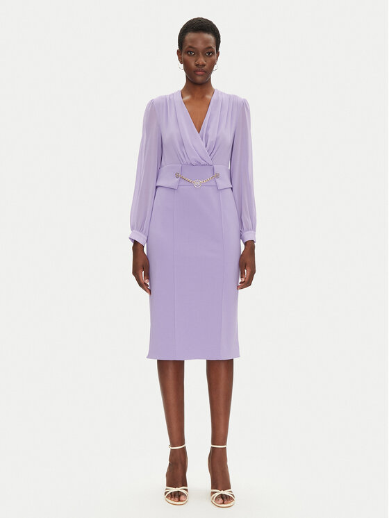 Rinascimento Rinascimento Rochie cocktail CFC0123289003 Violet Regular Fit