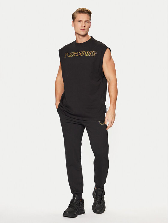 Plein Sport Plein Sport Tank top AADC MTK7943 STE001N Czarny Regular Fit
