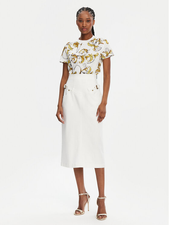 Versace Jeans Couture Versace Jeans Couture Футболка 78HAH613 Білий Regular Fit