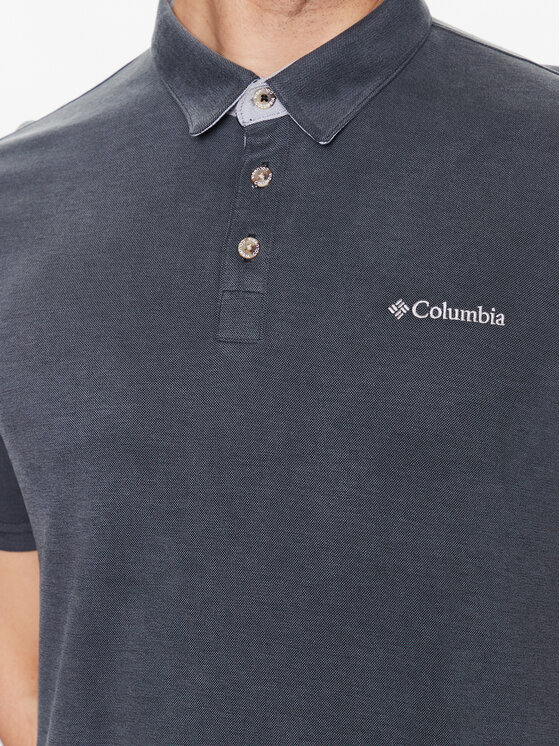 Columbia Columbia Тениска с яка и копчета Nelson Point 1772721 Сив Regular Fit