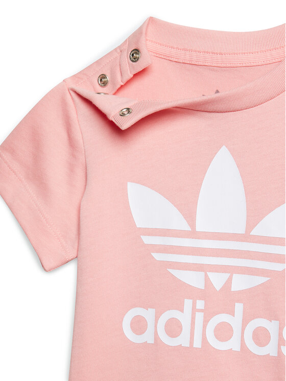 adidas adidas Komplet t-shirt i spodenki JC6580 Różowy Regular Fit