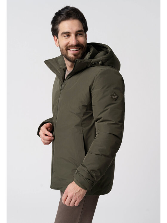 Volcano Volcano Kurtka zimowa J-MUNDO Zielony Regular Fit