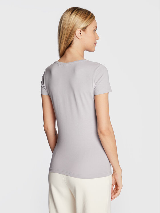 4F 4F T-Shirt H4Z22-TSD020 Šedá Slim Fit