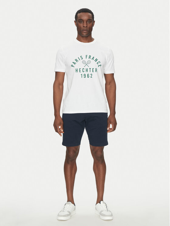 Hechter Paris Hechter Paris T-Shirt 75014 151919 Biały Regular Fit