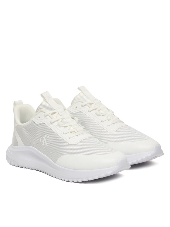 Calvin Klein Calvin Klein Sneakersy Eva Runner Lace Up Mat Mix YM0YM01442 Bílá