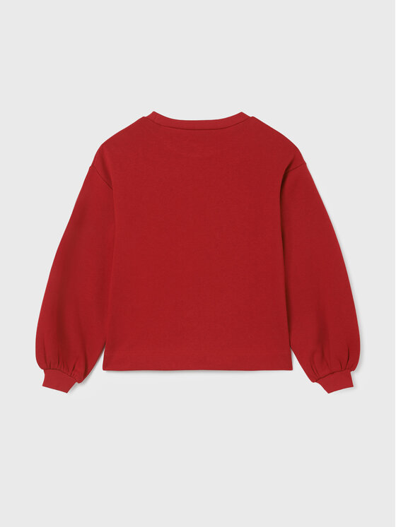 Felpa 7471 Rosso Relaxed Fit