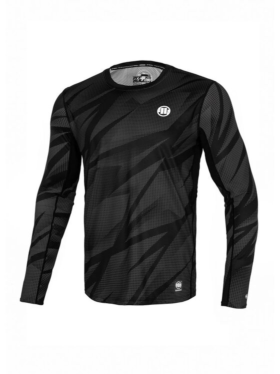 PITBULL PITBULL Koszulka techniczna Longsleeve Mesh Performance Pro plus Dot Camo II XL Szary Regular Fit