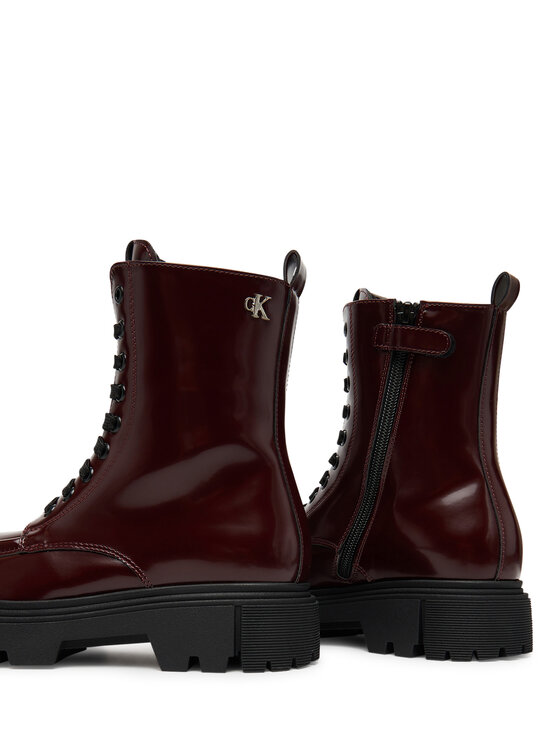 Calvin Klein Calvin Klein Trappers Tronchetto Allacciato V4A5-83132-1453 Vișiniu