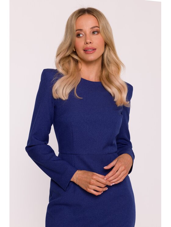 Stylove Stylove Sukienka wieczorowa S412 Niebieski A-Line Fit