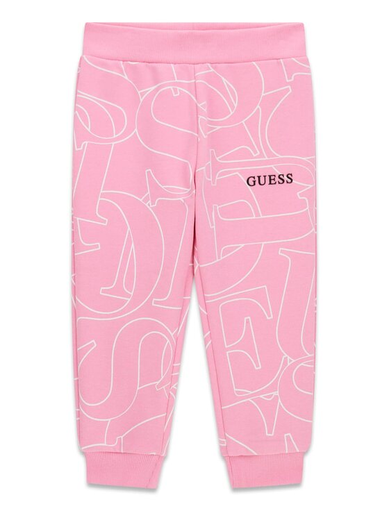 Guess Kids Guess Kids Spodnie materiałowe 183798 Różowy Regular Fit