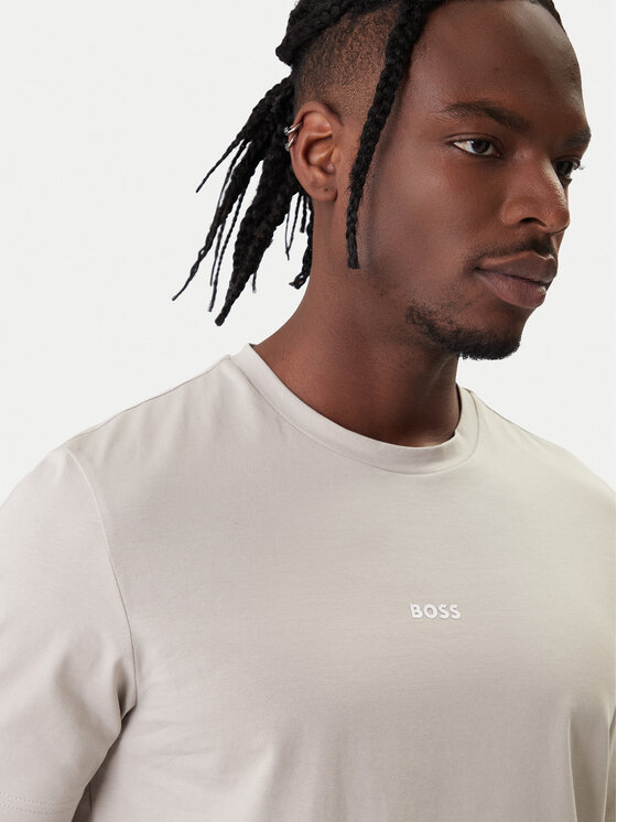 BOSS BOSS Póló Tchup 50473278 Bézs Relaxed Fit